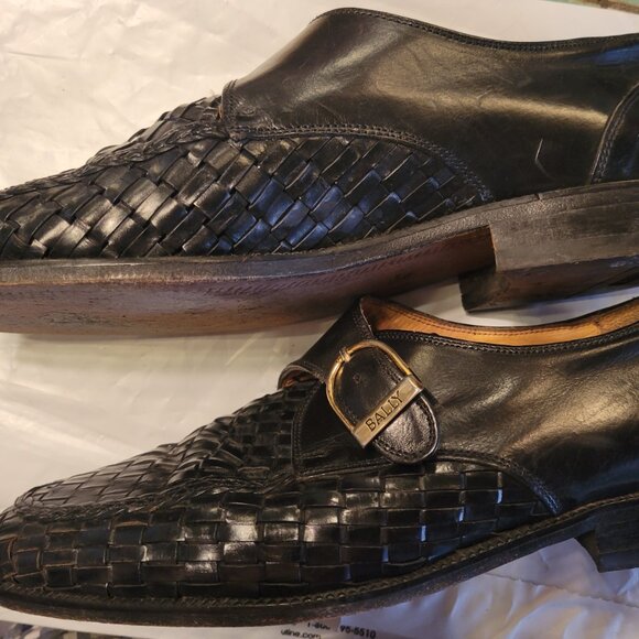 Bally Giustino black woven loafers size 42/8.5 - Picture 6 of 7